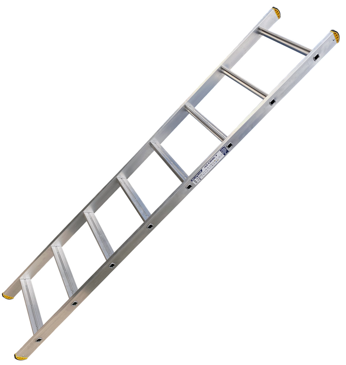Односекционная лестница 1х8 Алюмет HK1 5108, алюминий - фото